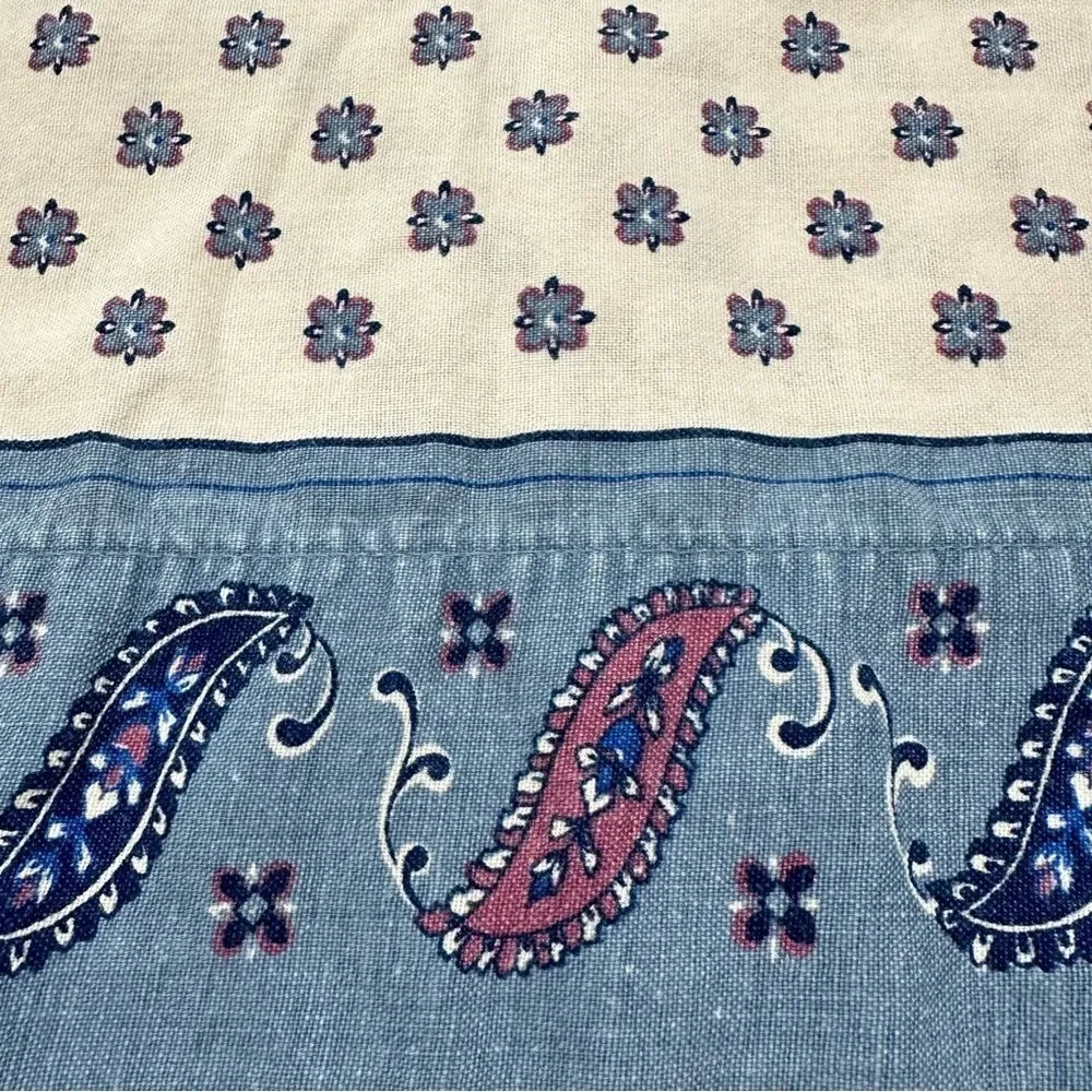 VNTG J.P. STEVENS‎ PAISLEY BANDANA STANDARD NO IRON FLANNEL LARGE PILLOW CASE